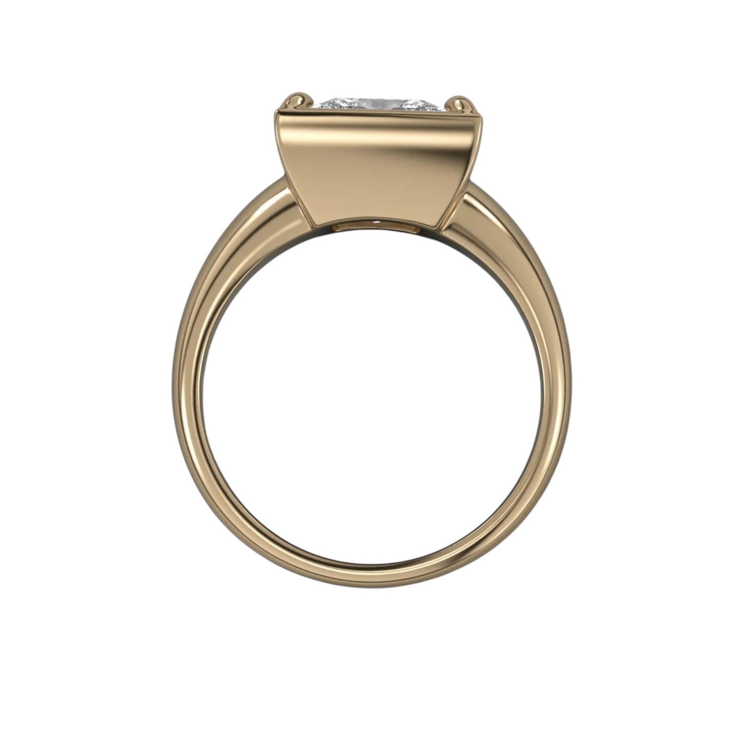 Princess Bezel & Claw Duo Ring