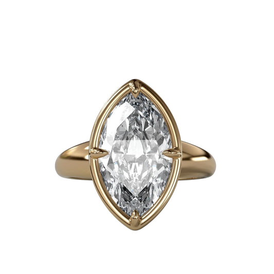 Marquise Bezel & Claw Duo Ring